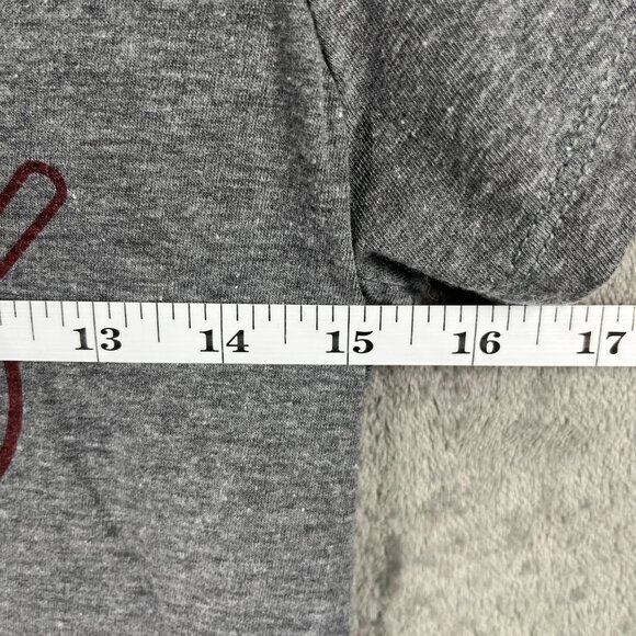 Ann Arbor Pho Sho Womens Small Gray V-Neck Graphic Tee Vietnamese Y2K Bleached - Picture 7 of 9